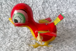 Retro MIKUNI óraműves lemezjáték - madár -