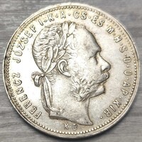 Ferenc József ezüst 1 Forint 1880 KB