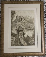 Almásy László rézkarc.