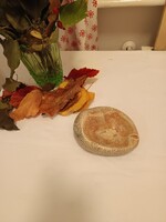 Szilágyi Mária kavics hamutál lerakó tál leveles minta retró kerámia