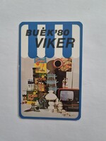 VIKER 1980. évi kártyanaptár - 90 SZAKÜZLET Debrecen, Hajdúszoboszló, Hajdúböszörmény, Polgár ...