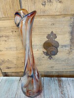 Muranói hatású 36 cm-es üvegváza