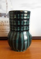 Mid century Tófej váza 16 cm - ritka szín és forma