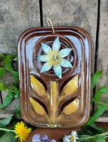 Kocsis Éva fali kerámia virág