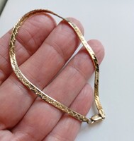 Szép, aranyozott ezüst karlánc