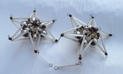 Régi gablonz  üveg karácsonyfadísz , fenyődísz