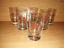 Royal vodka reklám üveg pohár - 6 db egyben - 8 cm (b)