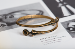 Kertész Géza modernista iparművészeti ötvös ékszer karperec