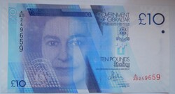 Gibraltár 10 pounds 2018 UNC