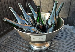 Vintage Laurent-Perrier vintage pezsgőhűtő jégtál - 6-7 palack lehűtéséhez