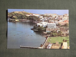 Képeslap,USA,Puerto Rico,San Juhan,vár,erőd,városi látkép,részlet 1980-