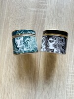 Zöld színű Szász Endre Helia-D porcelán krémes boboz