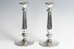 Ezüst antik bécsi gyertyatartó párban 1832, Bécs  (25-0261)