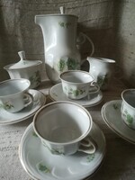 Hollóházi kávés készlet 4 személyre