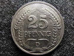 Német császár: II. Vilmos Friedrich Wilhelm Viktor Albert 25 Pfennig 1910 D