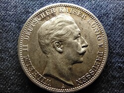 Betűkörnyéki verdefény: Poroszország II. Vilmos (1888-1918) .900 ezüst 3 márka 1910 A