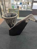 Stilizált madár alakú kerámia váza