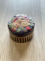 Retro szalma karacsonyi csengős dobozka