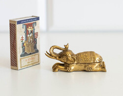 Elefánt formájú réz dobozka - szelence - doboz