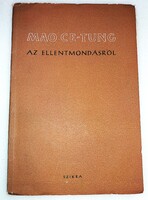 1952.Mao Ce-Tung - Az ellentmondásról könyv MÉREI GYULA  ALÁÍRÁSÁVAL a képek szerint SZIKRA