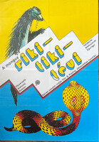 RIKI-TIKI-TÉVI !!! E R E D E T I !!! 1983 !!! Mozi Film Plakát Poszter VG++ !!!