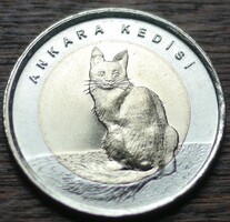 Törökország emlék 1 líra 2015 (Török angóra)