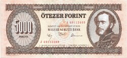 5000 forint 1992 "J"  UNC