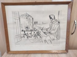 Borsos Miklós rézkarc