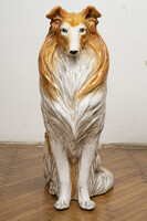 Vintage skót juhász kerámia figura