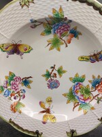Herendi Viktória mintás porcelán pecsenyéstál 24,5 cm-es. 4170b