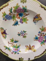 Herendi Viktória mintás porcelán pecsenyéstál 24,5 cm-es. 4171b