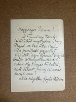 Ghyczy Pál heraldikus aláírt levele valószínűleg Varjú Elemér művelődéstörténész részére, 1907