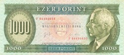 1000 forint 1996 "F" Ritka 1.