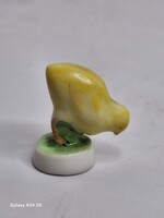 Antik Ó Herendi igen ritka pici 28 mm magas porcelán napos csibe