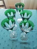 Kristály kehely 5 db