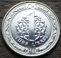 Törökország emlék 1 török font 2022 (A Nagy offenzíva)