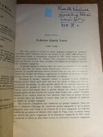 Tolnai Gábor: Federico García Lorca (1898-1936.) Dedikált. Németh László író részére, 1957