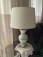 Herendi porcelán fehér arany csíkos lámpa