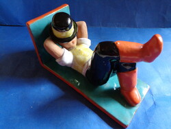 ART DEKO FIGURÁLIS KÖNYVTÁMASZ