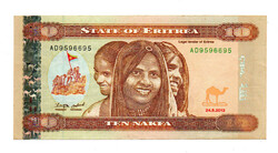 Eritrea 10 Nakfa Bankjegy 2012 P11