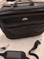 SAMSONITE férfi kézitáska, válltáska, üzleti táska ,sötétszürke