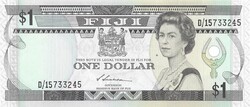 1 dollár 1987 Fiji Fidzsi szigetek S. Siwatibau Erzsébet királynő UNC
