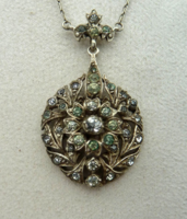 Antik szecessziós ezüst nyaklánc