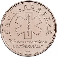 50 Forint 75 Éves az országos Mentőszolgálat  2023 MNB Rolniból Tasakba UNC