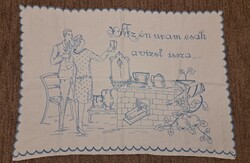 Règi hímzett Falvédő 6 db eladó egyben !  6 db = 25 000 ft. Ingyen posta !