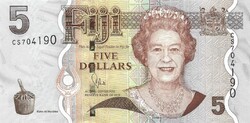 5 dollár 2011 Fiji Fidzsi szigetek Erzsébet királynő UNC