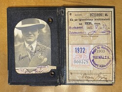 MAGYAR KIRÁLYI ÁLLAMVASUTAK 1931 CSÉPAI GYÖRGY IGAZOLVÁNY, PAPÍR RÉGISÉG