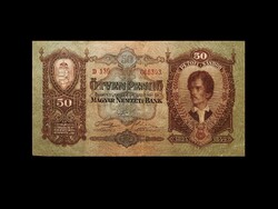 50 PENGŐ - Remek Petőfis bankjegy 1932 okt. 1