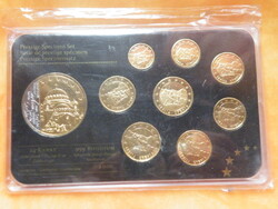 Serbia Prestige specimen set (presztízs példánykészlet)24karát aranyozott érme set-limitált 2000db-