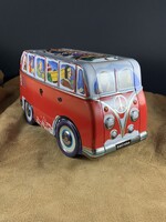 Volkswagen hippi T1-es karácsonyi sütis doboz